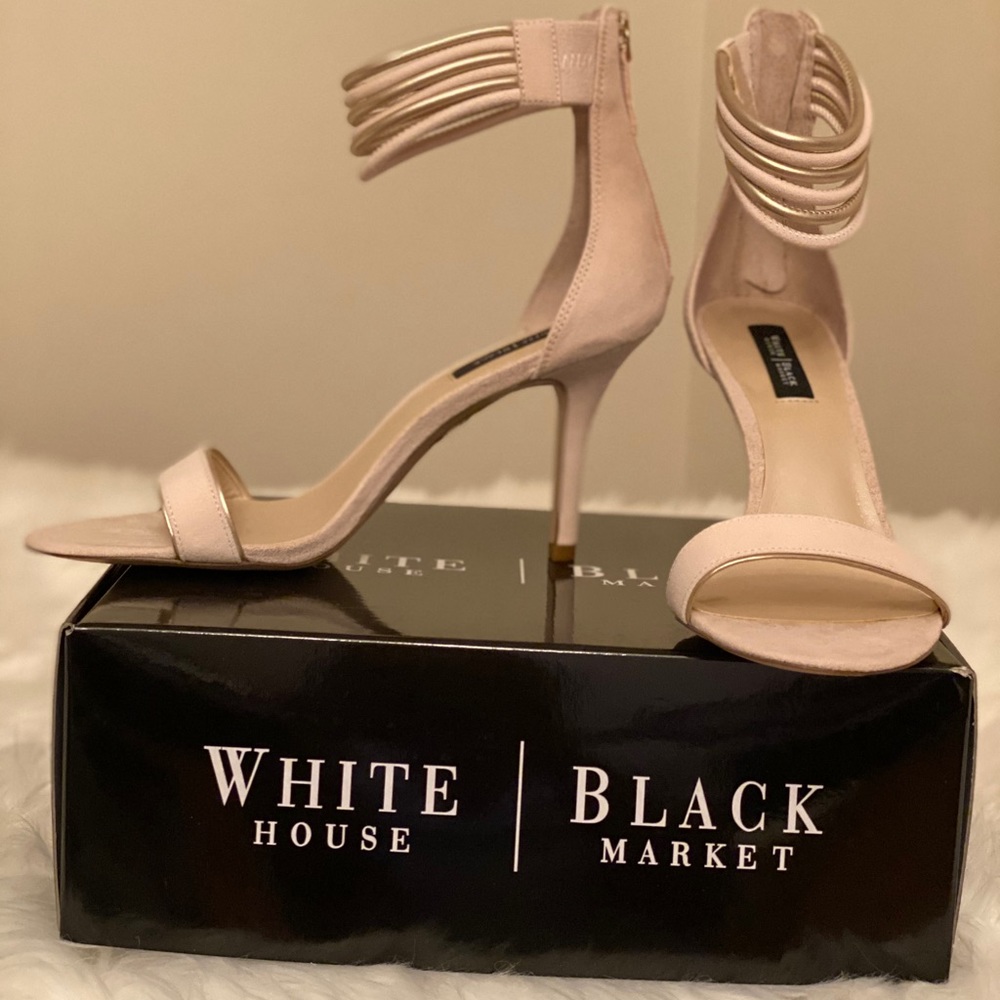 Brand New Light Pink Suede Ankle Strap Pumps